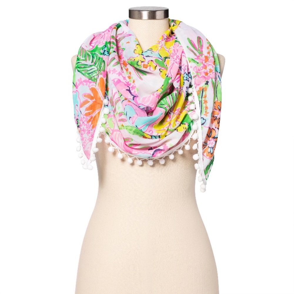Lilly Pulitzer Floral Scarf: Target